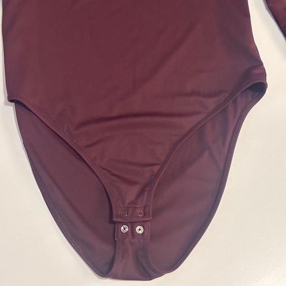 Old Navy Dark Purple Long Sleeve Bodysuit - Picture 3 of 6